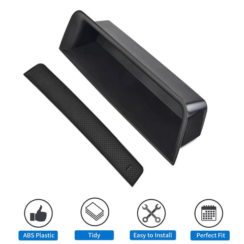 Dashboard Grab Handle Organizer For 2019 To 2025 Mercedes G Class W464 G550 G580 G63 AMG Interior Tray With Non Slip Rubber Liner Sturdy ABS Plastic Keeps Phones Keys And Small Items Secure On The Road