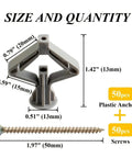 100 Pack Self Drilling Anchor Screws M3.5 Hollow Wall Kit With Expansion Tubes And Zinc Plated Screws No Tools Needed diagram