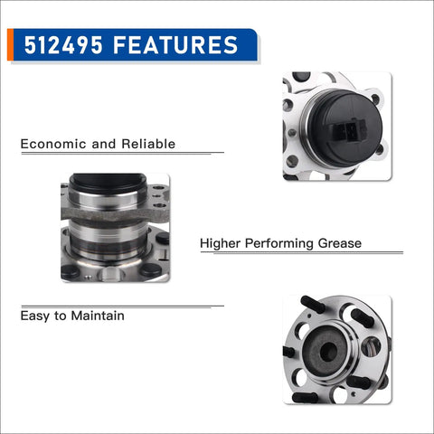 Top Grade 512495 Rear Wheel Hub And Bearing Assembly For 2014 2019 Kia Soul And 2015 2019 Soul Ev with reliable features.