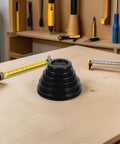 Double Sided Rubber Cable Grommet Kit For Desk Cable Holes, 12 Pack Black Round Hole Seals, Dustproof And Waterproof Wire Pass Through Plugs, Easy Desk Cable Management, Keeps Cables Neat And Protected From Debris, No Mess Setup on workbench