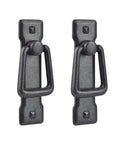 Two Pack Vintage Black Cabinet Pulls Zinc Alloy Knobs With Screws For Cabinets Drawers And Dressers Durable Finish And Easy Mounting