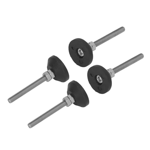 Heavy Duty Adjustable Leveling Mounts With 50mm Rise M6 Thread Rubber Base Glide Pads For Machines Equipment Office And Home Furniture Easy Leveling On Uneven Floors Rock Solid Stability For Any Setup