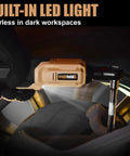 20V Cordless Electric Ratchet Wrench Kit With 3 Eighth Inch Drive Beefy 400 RPM Torque 45 Ft-Lbs LED Light in action