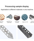 Processing display for Electric Hydraulic Crimping Tool Makes Quick Work of Angle Iron, Channel Steel, and Stainless Steel.
