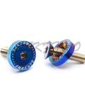 6063 T6 Hard Aluminum Fender Washer Set, CNC Machined, PVD Burnt Blue Finish, JDM Car Accessories Engine Bay Dress Up Kit