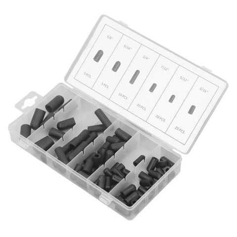 Vacuum Cap Kit 80 Pcs Rubber Assortment For Auto Vacuum Lines And Carburetor Manifolds High Temperature Leak Proof Set