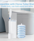 Toilet Wand Holder And Organizer Fits Clorox Toilet Wand And Disposable Scrubbing Pads Keeps Wand And Pads Neatly Stored