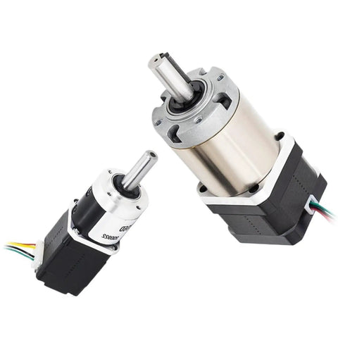 Beefy Heavy Duty Nema 8 Stepper Motor With Planetary Gearbox 50N Load 0.05 To 2Nm Range Variable Gear Ratios 1 To 3.7 to 1 To 51