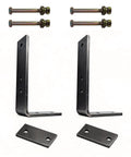 Heavy Duty Light Bar Bracket Set 2 Piece For Backrack And Roll Bar Mounts Easy Drill On Installation with mounting bolts