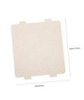 Microwave Mica Waveguide Cover Insulation Sheets 10 Pack, shown is a single heat-resistant mica sheet with dimensions 3.9in x 4.6in.