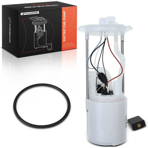 Electric Fuel Pump Module Assembly Compatible With Nissan 370z Models Spanning 2009 Through 2015 V6 showing fuel pump, wires, and sealing ring.