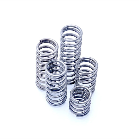 Ten Pieces Carbon Steel Coil Springs Set For DIY Projects And Repairs, 1.0mm Wire, 16mm Outer Diameter, 50mm Length, Rust Resistant
