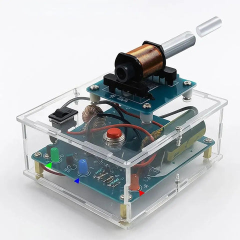 Coilgun Soldering Practice Kit For Electronics Enthusiasts And Beginners, Complete Soldering Project With Components, PCB And Enclosure