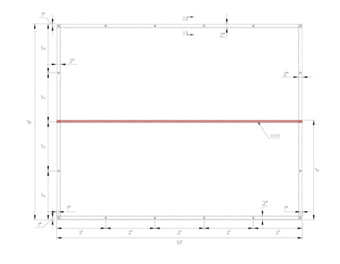 Diagram of 8x10 Clear Vinyl Tarp 24 Mil Thick Tough As Nails Weatherproof Tarpaulin With Grommets Every 2 Feet UV And Fire Retardant