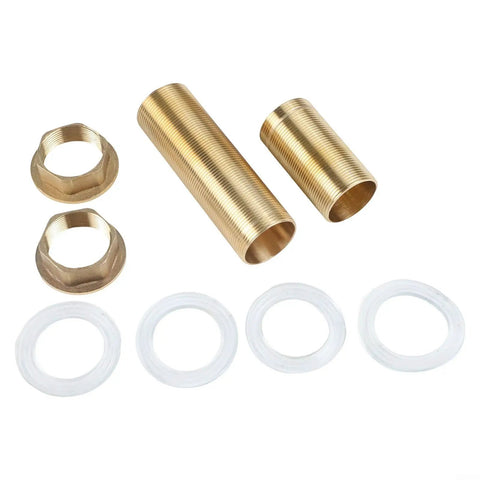 Cool Brass Pipe Fitting Lock Nut Kit With 10 Hex Female Thread Parts For Sink And Faucet Repair Plus Gas Water Oil Connection Seals That Stop Leaks Dead For Your Plumbing Needs, brass rings and seals