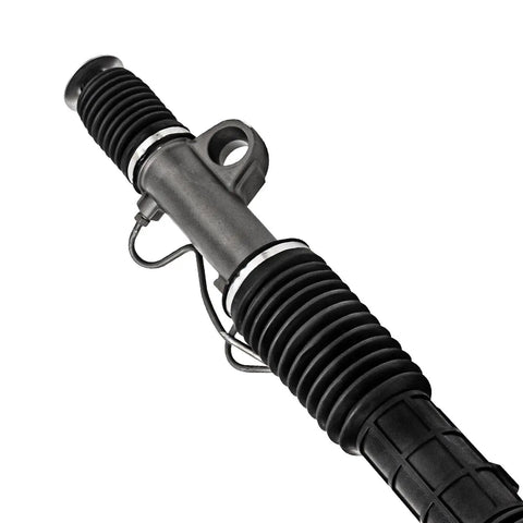Premium Heavy Duty Power Steering Rack And Pinion Assembly Fits 2001 Through 2005 Honda Civic 1.7 Liter Non Hybrid close-up view of rack detail