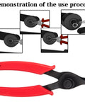 Long Reach Snap Ring Pliers Set Heavy Duty 11 Piece With Case Retaining Ring Pliers For Internal And External Circlips, tool demonstration