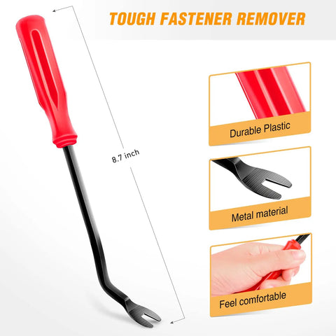 Durable plastic and metal fastener remover from 100 Piece Engine Cowl Bumper Fender Clip Replacement Kit For Nissan Altima Sentra Frontier Rogue Murano