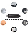 Bead Roller For Sheet Metal Fabrication With 6 Die Set Built To Last Heavy Duty Beading Tool with 18 Gauge Capacity shown with die set
