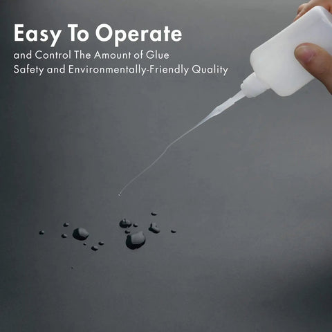 Hand using precision applicator from 300 Piece CA Glue Micro Tip Set With Precision Applicator And Glue Bottle For DIYers Hobbyists And Crafters Pro Grade Lab Dispensing And Adhesive Dispensers Fine Point Tips Durable Bottles