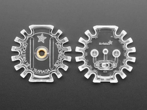 Dope Clear Shield Case For Circuit Playground Express And Bluefruit Boards Snap Fit Electronics Housing showing clear polycarbonate design.