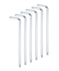 Six-Piece Ball End Hex Key Wrench Set 4mm Dope Chrome-Vanadium Steel L Shaped Hex Wrenches Long Short Arm for Home Bike Motorcycle Repair