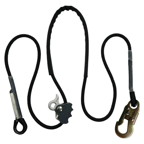 Top Shelf Heavy Duty 12 Foot Static Positioning Lanyard With Durable Steel Snap Hook And Better Grab Rope Mechanism Solid As Nails For Tower Climbing Pros