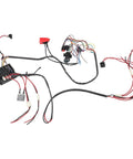 Ride On Electric Car Wiring Harness Conversion Kit With 24V Capability And A 2 4G Remote Control Box laid out on surface