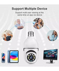 Badass 8MP Smart PTZ WiFi Security Dome Camera Delivers Smooth 360 Views With Rapid AI Motion Tracking And Crisp Two Way Talk For Bulletproof Outdoor Monitoring Setup shown with compatible devices for multi-user access.