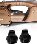 Electric Strapping Machine With Rechargeable Dual Batteries Automatic Fusion Welding And Cutting Tool For Sealing Cardboard Boxes And Pallets. Features two black rechargeable battery packs.