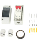 DC Solar Panel Breaker 16A 500V Outdoor Disconnect Switch IP65 Rated DIN Rail Enclosure components for RV and off-grid systems
