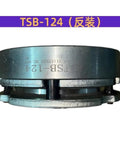 Side view of electromagnetic power-off brake TSB-124, metal housing, DC99V, reverse-installation