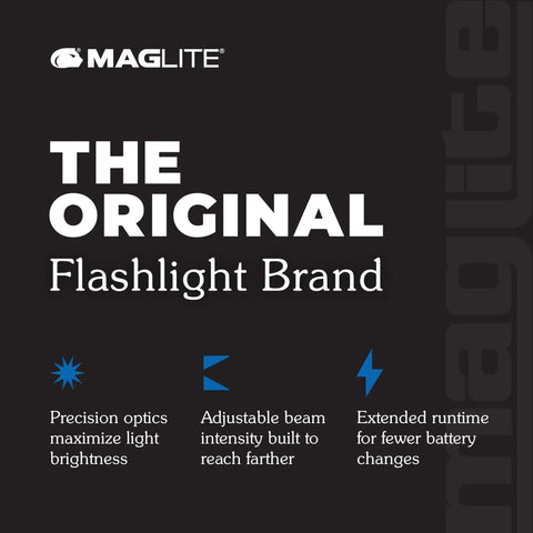 Blue 3C Cell LED Flashlight Ultra Bright Aluminum Body With Twist Focus For Spot To Flood Beam Compact Rugged Design