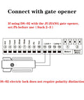 Diagram for Universal Electric Gate Lock For 12 To 24 Volt DC Swing Gates Easy Install No Fuss Magnetic Gate Lock with connections