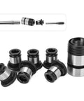 Must Have Fast Change Chuck Set With Multiple Tap Sockets And Quick Switch Handle For Drilling Machines Boost Workflow Efficiency On Any Hardware Job Site Today: alloy tap sockets and handle, detailed view.