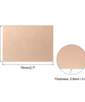 FR4 Single Sided Copper Clad PCB Board 2 Pack 70 By 50 By 0.8mm For Prototyping Projects, showing copper surface and dimensions.