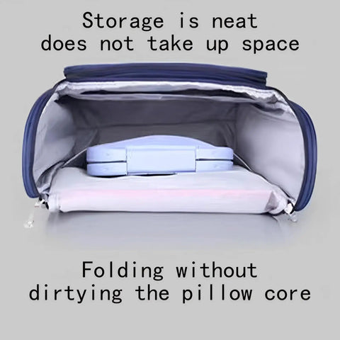 Foldable Comfy Memory Foam Desk Nap Pillow With Arm Rest For Face Down Sleep packed in storage bag