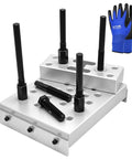 Universal Drill Press Support Block Plate Tool Kit For Heavy Duty Bearing And Bushing Repair Removal And Installation 30 Ton Capacity