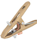 Heavy Duty 500 Amp Brass A Shape Welding Ground Clamp With Mighty Grip For Mig Mma Tig Arc Jobs To Keep Your Equipment Safe And Ready To Rock, detailed view.