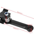 Detailed view of MX650 chain tensioner with measurements, part of 25H Chain 132 Link And MX650 Chain Tensioner Replacement Kit for Razor bikes.