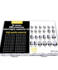 24 Values 430 Pcs SMD Aluminum Electrolytic Capacitors Assortment Kit With 10V 16V 25V 35V 50V Series in clear box