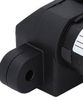 24V DC Electric Linear Actuator 800N With 100mm Stroke And End Limit Switch Rugged Aluminum Tube Frame ABS Connectors Built To Last Yet Smooth Linear Motion For DIY Projects And Industrial Automation, close-up mounting end