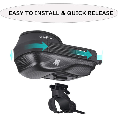 Waterproof Bike Phone Mount With Touch Screen Holder For 7-Inch Phones, 360-Degree Rotation, Shockproof Handlebar Bag, Quick Release Easy Install, Ride-Ready Gear For Cycling, Motorcycles, And E-Bikes Accessories