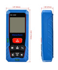 Boss Laser Distance Meter Measures 60m for fast jobs without stress, features backlit LCD and dual bubble levels.