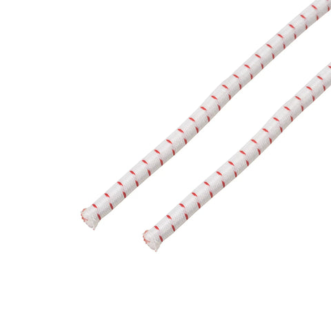 1/8 Inch Shock Cord Pole Repair Bungee Rope for Tents Replacement Elastic Cord, white with red stripes, UV resistant