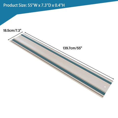 55 Inch Track Saw Guide Rail Joining Set For Makita And Festool Including 55 Inch Extruded Rail And Tracksaw Guide Wen Kit Compatible