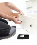 Installation of Rubber Toggle Latch Clamps Two Pack For Secure Storage And Quiet Operation with a drawer panel