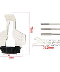 Chainsaw Sharpening Attachment Kit For Rotary Tools With Drill Head And Ruler, includes sharpening attachment and polishing tools