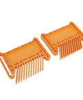 Adjustable Featherboard For Woodworking Safety On Table Saws Router Tables And Band Saws, bright orange push guides for secure cutting.