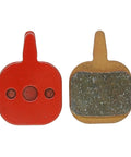 Premium Hydraulic Disc Brake Pads For Mountain And Road Bikes Featuring Gritty Resin Or Sintered Pads, red and sintered designs.